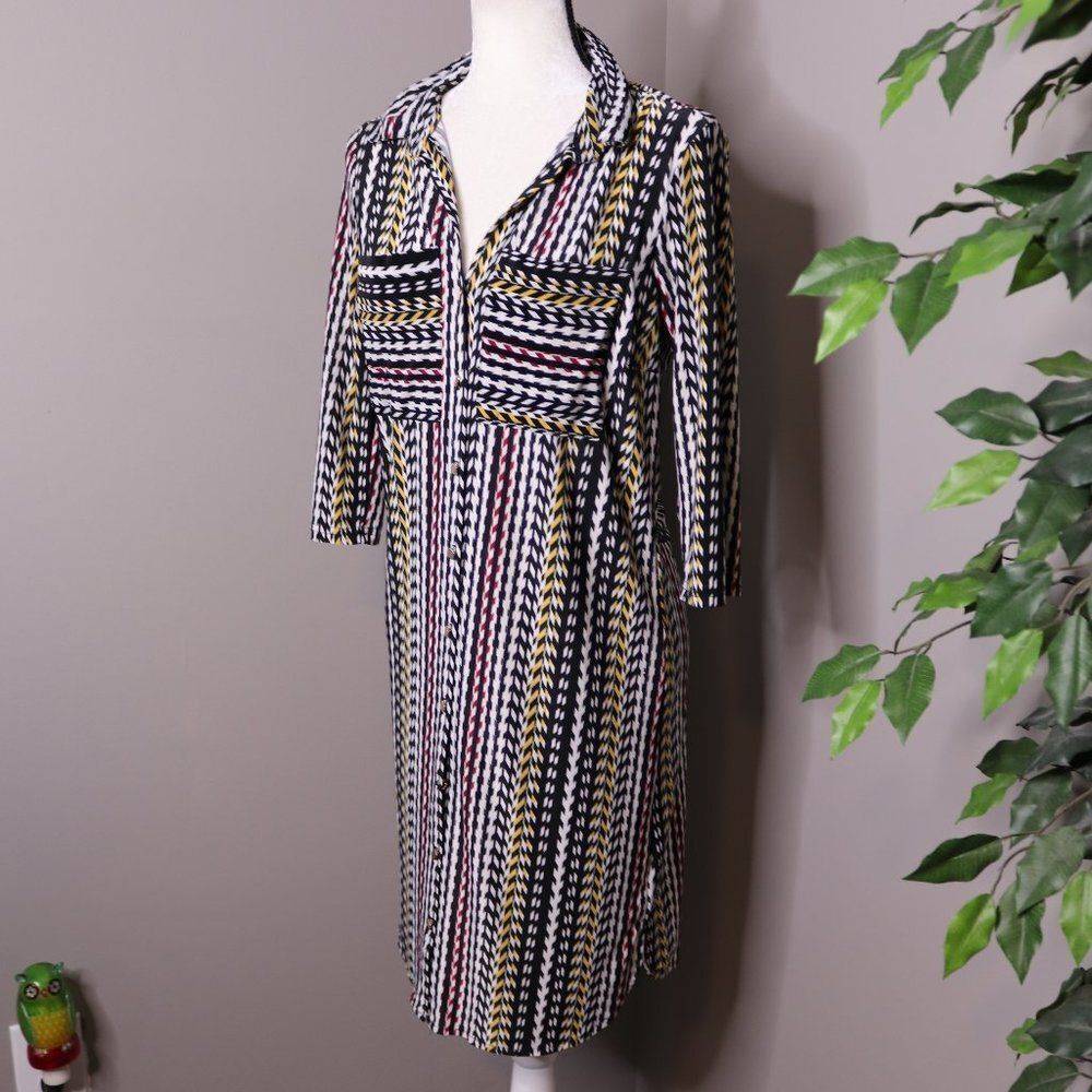 Mlle Gabrielle Printed Shirt Dress